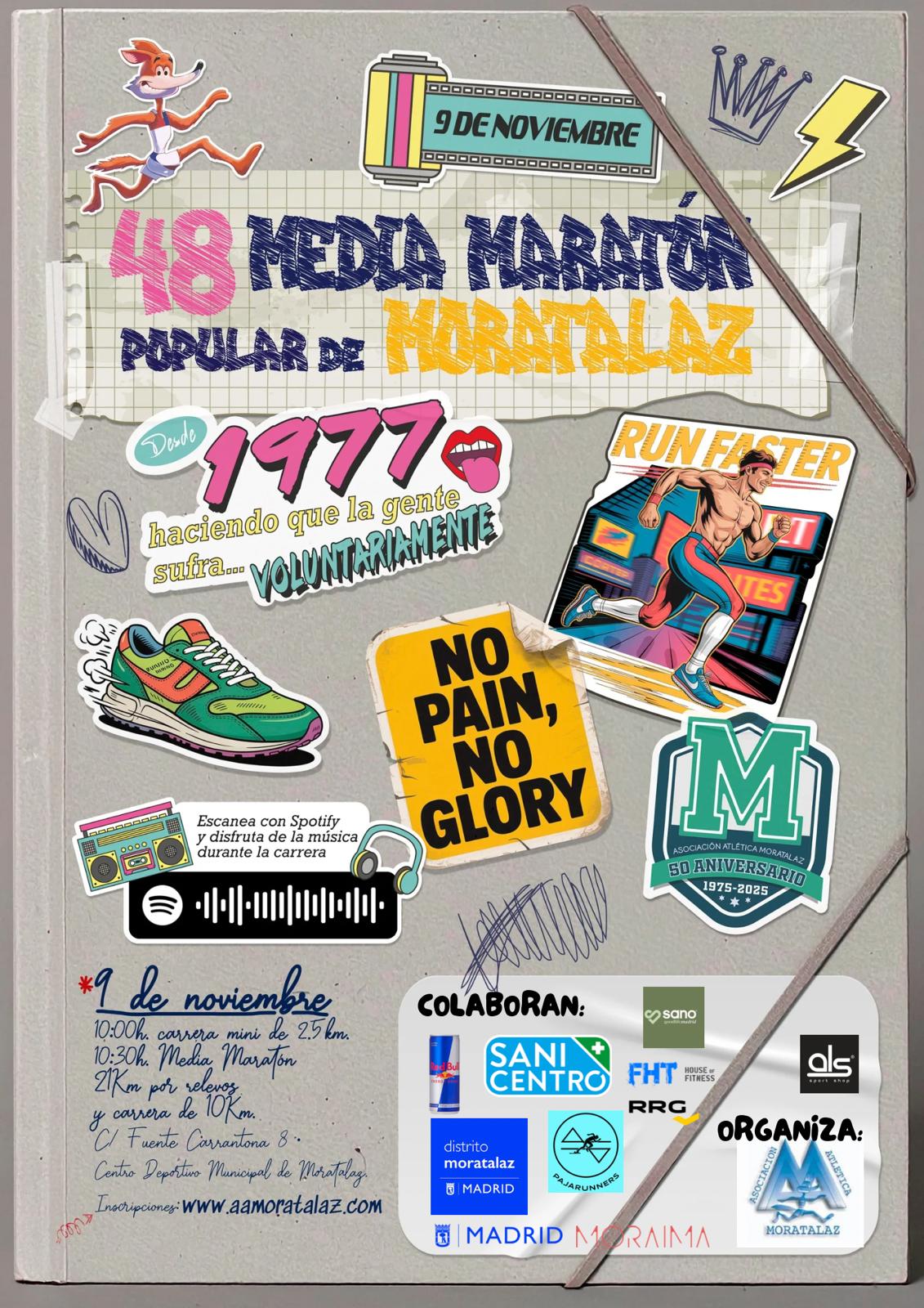 cartel media maraton moratalaz