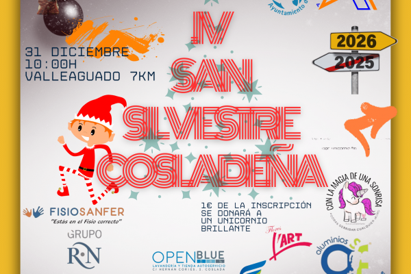 Cartel oficial IV San Silvestre Coslada 2025