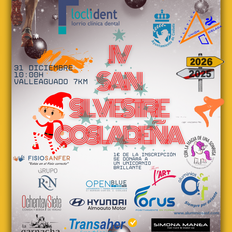 Cartel oficial IV San Silvestre Coslada 2025