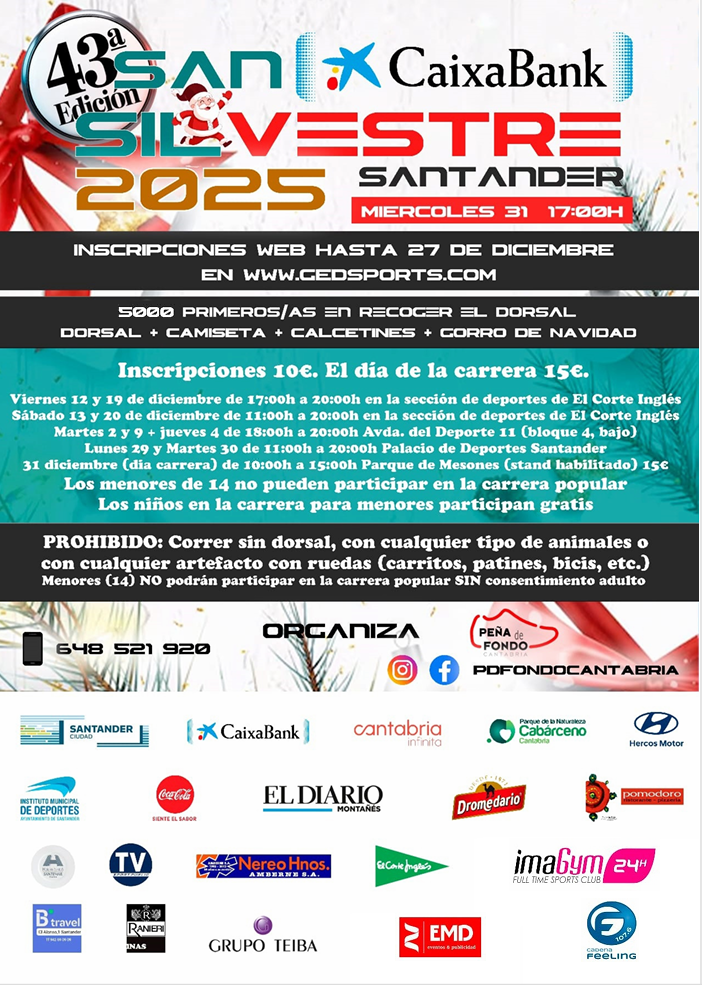 san silvestre santander 2025